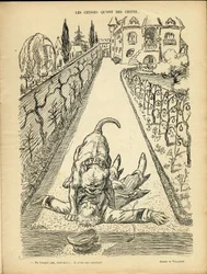 Illustration in Le Rire - Those who have dogs - Architecture Urbanism, Animals - Dog, Pit Bull