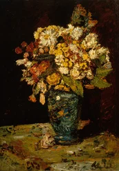 Flowers in a Blue Vase, 1879-1883