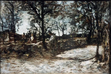 Landscape. Fontainebleau, 19th century