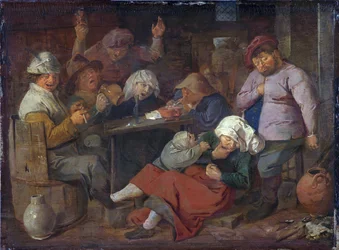 Poor Folk Drinking in a Tavern