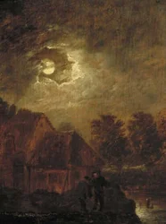 Farm by Moonlight