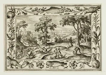 Hare Hunt, from Landscapes with Old and New Testament Scenes and Hunting Scenes