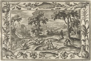 Hare Hunt (Landscapes with Biblical, Mythological Scenes and Hunting Scenes series)