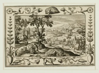 Judah and Tamar, from Landscapes with Old and New Testament Scenes and Hunting Scenes