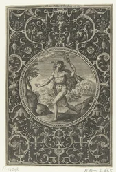 Medallion with Mercury Holding His Staff