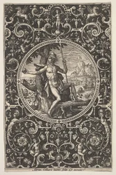 Paris in a Decorative Frame with Grotesques