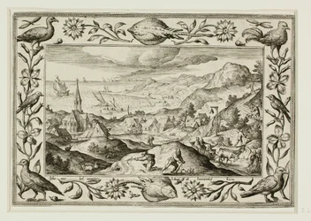 Rabbit Hunt, from Landscapes with Old and New Testament Scenes and Hunting Scenes