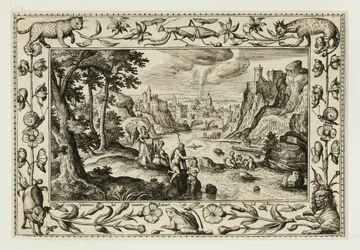 The Baptism of Christ, from Landscapes with Old and New Testament Scenes and Hunting Scenes