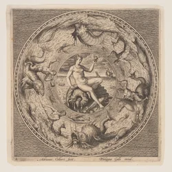 Thetis on a Shell, from a Set of Designs for Plates