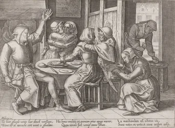 Drinking Company with a Jester
