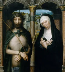 Christ Crowned with Thorns Ecce Homo, and the Mourning Virgin