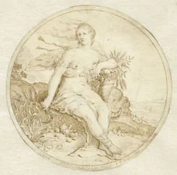 Ceres Seated with a Cornucopia and a Sickle