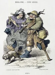 Beggars Playing Street Music, Holland, 17th Century