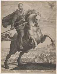 Emperor Rudolph II on Rearing Horse
