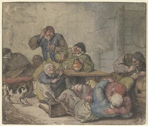 Merry Peasants in an Inn