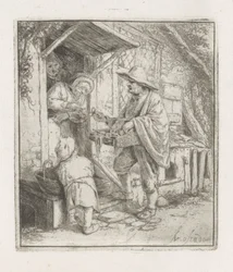 Spectacle Seller with an Old Woman
