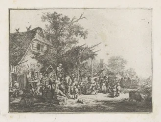 Dancing Peasants in Front of an Inn