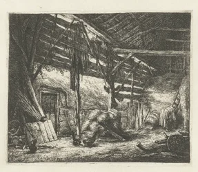 Interior of a Hay Barn