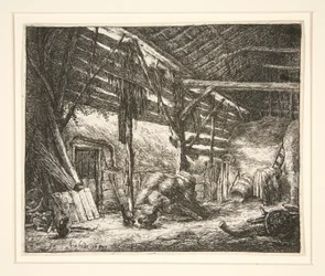 Interior of a Barn