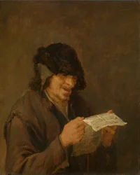 Man Reading a Newspaper