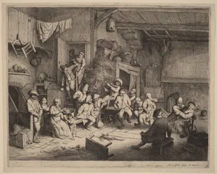 Peasants Feasting at an Inn