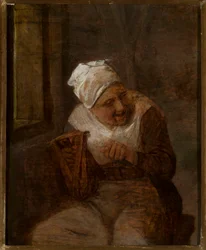 Woman Spinning by the Window