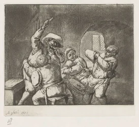 Fighting Card Players