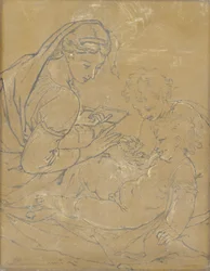 Madonna and Child with St John