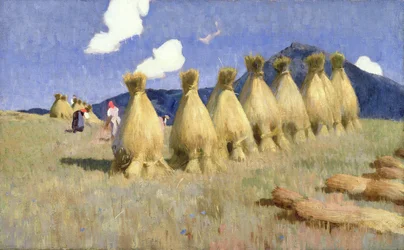 Seven Cornstooks in Upper Hungary, c.1906