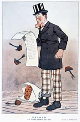 Cartoon by Jules Renard (1864-1910), French Writer, by Barrère, A. 1923