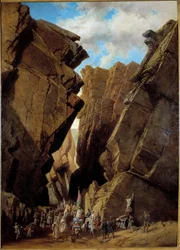 French colonization of Algeria: the passage of the Iron Gate in Algeria on 28/10/1839