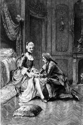 Engraving by Adrien Moreau illustrating 