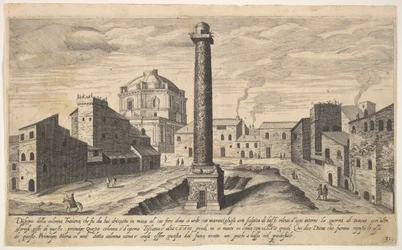 View of the Column of Trajan, Shown with Its Pedestal Dug Out from the Earth