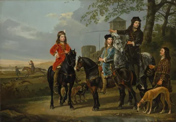 Equestrian Portrait of Cornelis and Michiel Pompe van Meerdervoort