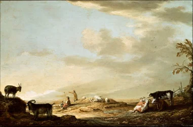 Landscape with Cattle and Figures