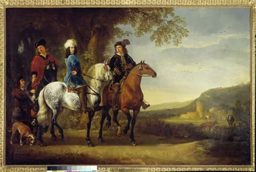 Landscape with Three Riders