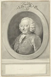 Portrait of Johan Hudde Dedel, in Oval, Facing Left
