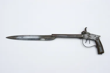 Double Barrelled Percussion Pistol, c.1840