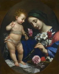 The Virgin and Child with Flowers