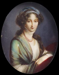 Miniature of Elizabeth Alexeevna (Vigee-Le Brun type)
