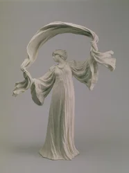 Dancer with a Scarf from a table centrepiece, Sevres, 1900