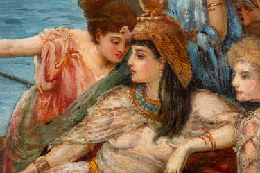 The Flight of Antony and Cleopatra from the Battle of Actium
