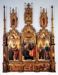 Coronation of the Virgin, triptych