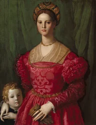 A Young Woman and Her Little Boy