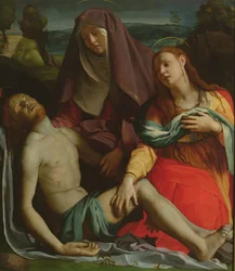 Dead Christ between the Virgin and Mary Magdalene