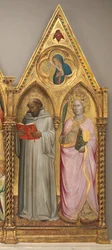 Saint Bernard and Saint Catherine of Alexandria with the Virgin of the Annunciation