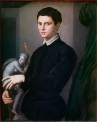 Portrait of a Sculptor. Painting by Angelo Bronzino (1503-1572)