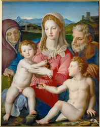 The Holy Family with Saint Anna and John the Baptist