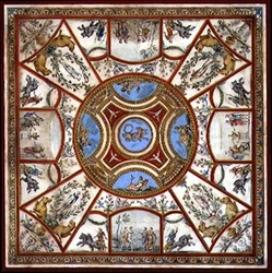 Ceiling Design for the Painted Breakfast Room at Kedlestone Hall, Derbyshire, c.1760