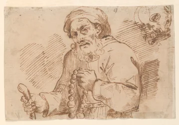 Half-length Sketch of an Elderly Pilgrim